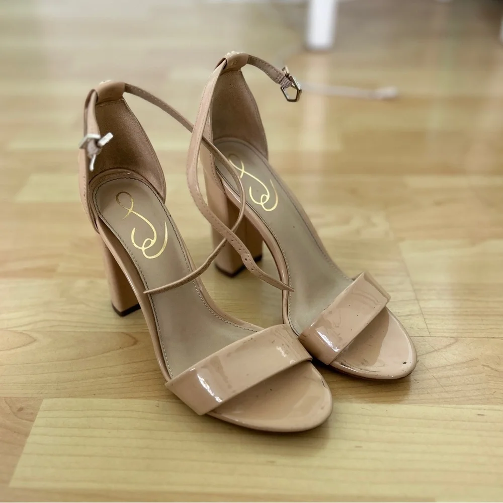 Nude Block Heel Nordstrom Size 6 Wedding Bride Bridesmaid - Picture 6 of 6